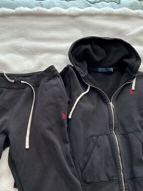 Polo Ralph Lauren Fleece Tracksuit - Navy Blue (Sm Hoodie / Med Joggers)